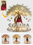 Custom Any Photo Birthmonth Flower - Personalized Self Love Acrylic LED Night Light