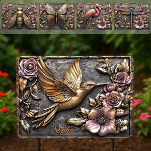 And Find My Soul Garden - Housewarming Gift For Gardener, Outdoor Decor - Personalized Gardening Rectangle Metal Sign