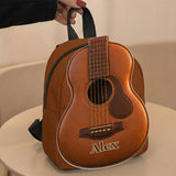 Love Guitar - Personalized Guitar Changeable Leather Patch Backpack