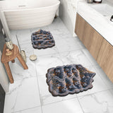 Snowy Mountain Village - Personalized Family Non-Slip Tufted Rug