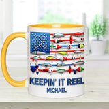 Keepin' It Reel - Personalized Fishing Accent Mug