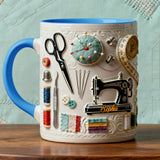 Love Sewing - Personalized Sewing Accent Mug