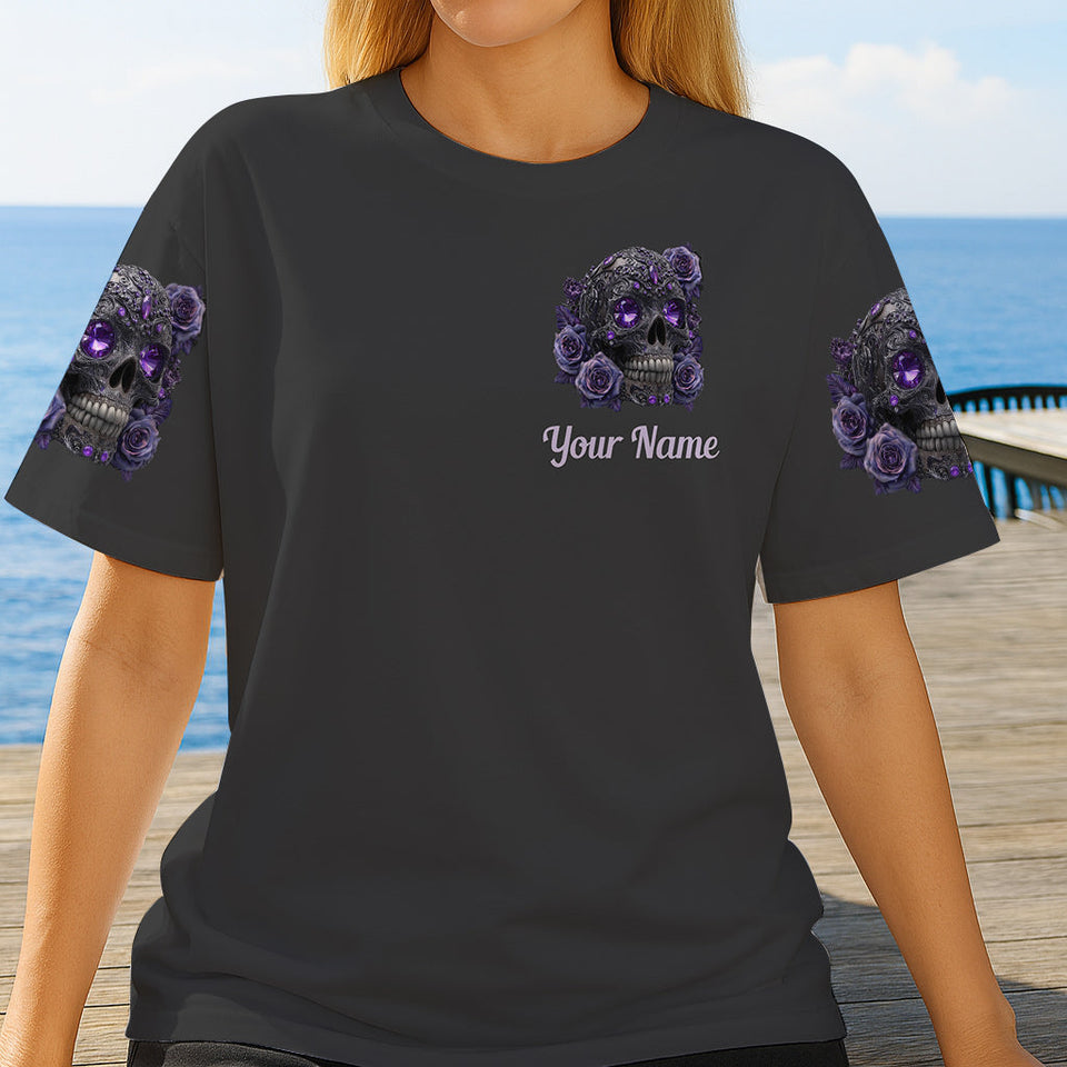 Sparkle Skull - Personalized Skull All Over Shirt