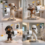 Funny Bathroom Decor - Personalized Dog Custom Shaped Acrylic Plaque