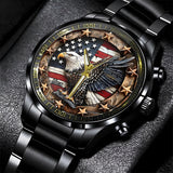 Strong Bald Eagle - Personalized Bald Eagle Hand Watch