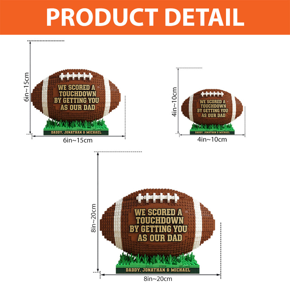American Football Dad - Personalized Football Custom Shaped Acrylic Plaque