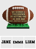 American Football Dad - Personalized Football Custom Shaped Acrylic Plaque