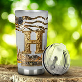 Name Initial Alphabet - Personalized Luxury Tumbler