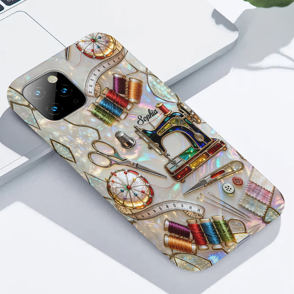 Love Sewing - Personalized Sewing Full Print Phone Case