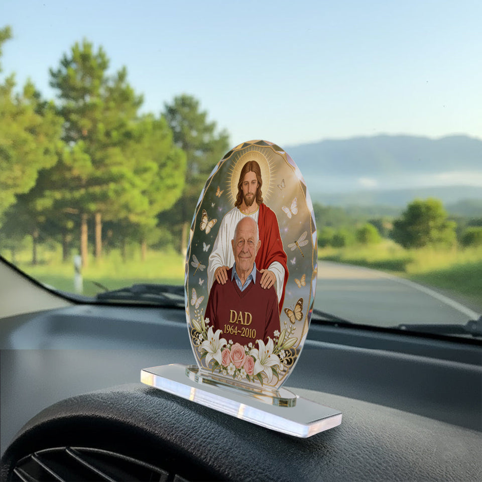 Memorial Gift - Personalized Memorial Car Dashboard Plaque