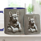 French Bulldog - Personalized French Bulldog Accent Mug