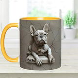 French Bulldog - Personalized French Bulldog Accent Mug