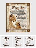 To My Son - Personalized Mother Blanket