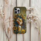 Hippie Soul Sunflower Girl - Personalized Hippie Full Print Phone Case