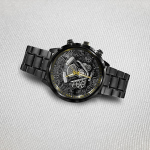 Best Dad Ever - Personalized Biker Hand Watch