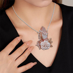 I Pray To God - Personalized Christian Custom Shaped Pendant Necklace