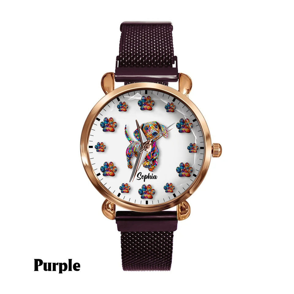 I Love My Dog - Personalized Dog Women Hand Watch