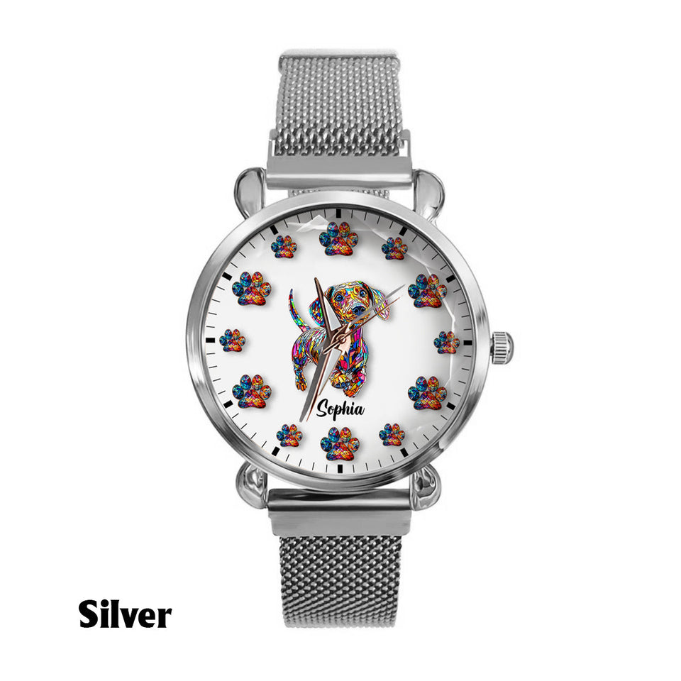 I Love My Dog - Personalized Dog Women Hand Watch