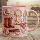 Cowgirl - Personalized Cowgirl Accent Mug & Coaster