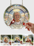 A Piece Of My Heart Is In Heaven - Personalized Memorial Acrylic Puzzle Suncatcher