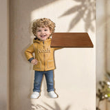 Little Helper Wall Decor - Personalized Kid Wooden Floating Shelf