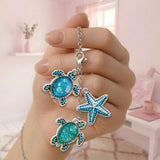 Love Turtle - Personalized Turtle Handle Tumbler With Charms