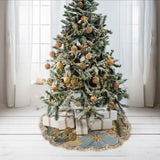 Nativity Moment - Personalized Christian Shaped Tree Skirt