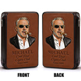 Dad Loves Cigars - Personalized Father Travel Cigar Humidor Case