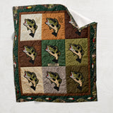 Love Fishing - Personalized Fishing Blanket