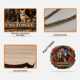 Lest We Forget, Anzac Day - Personalized Veteran Custom Shaped Wood Sign