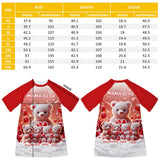 Mama Bear - Personalized Mother Sleep T-shirt Dress