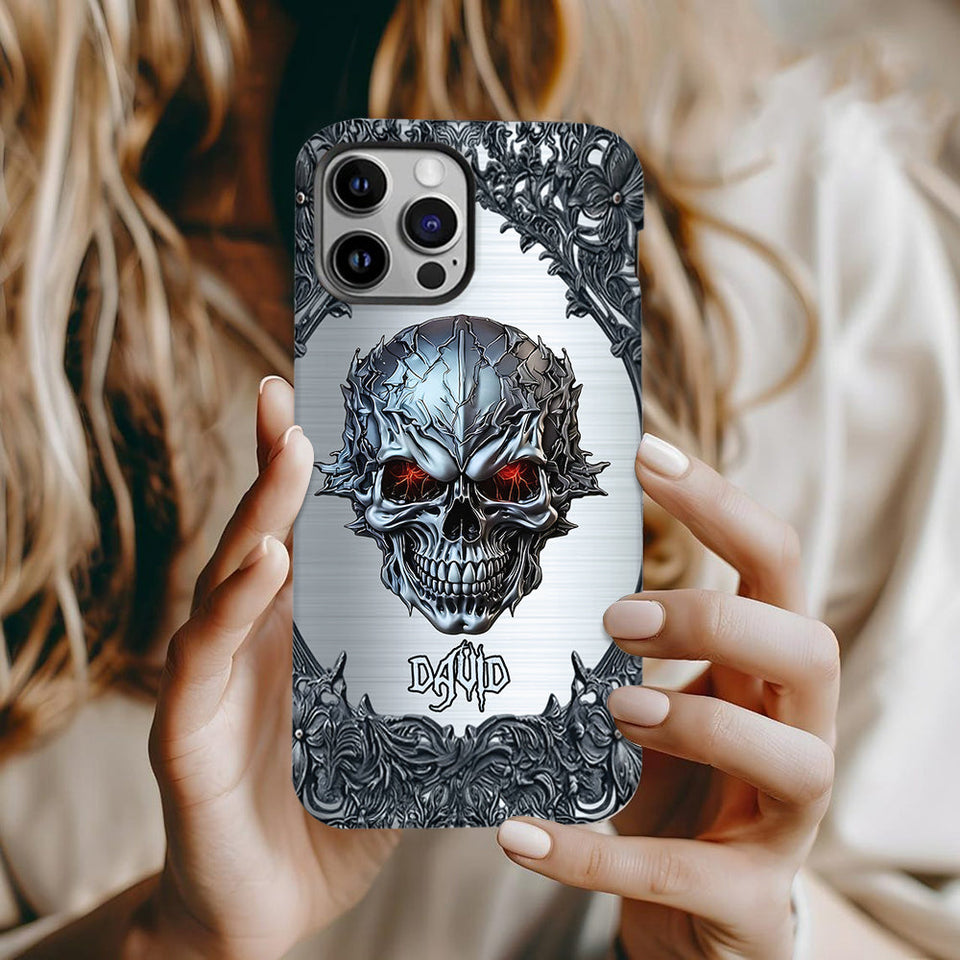 Cool Skull - Personalized Skull Full Print Phone Case