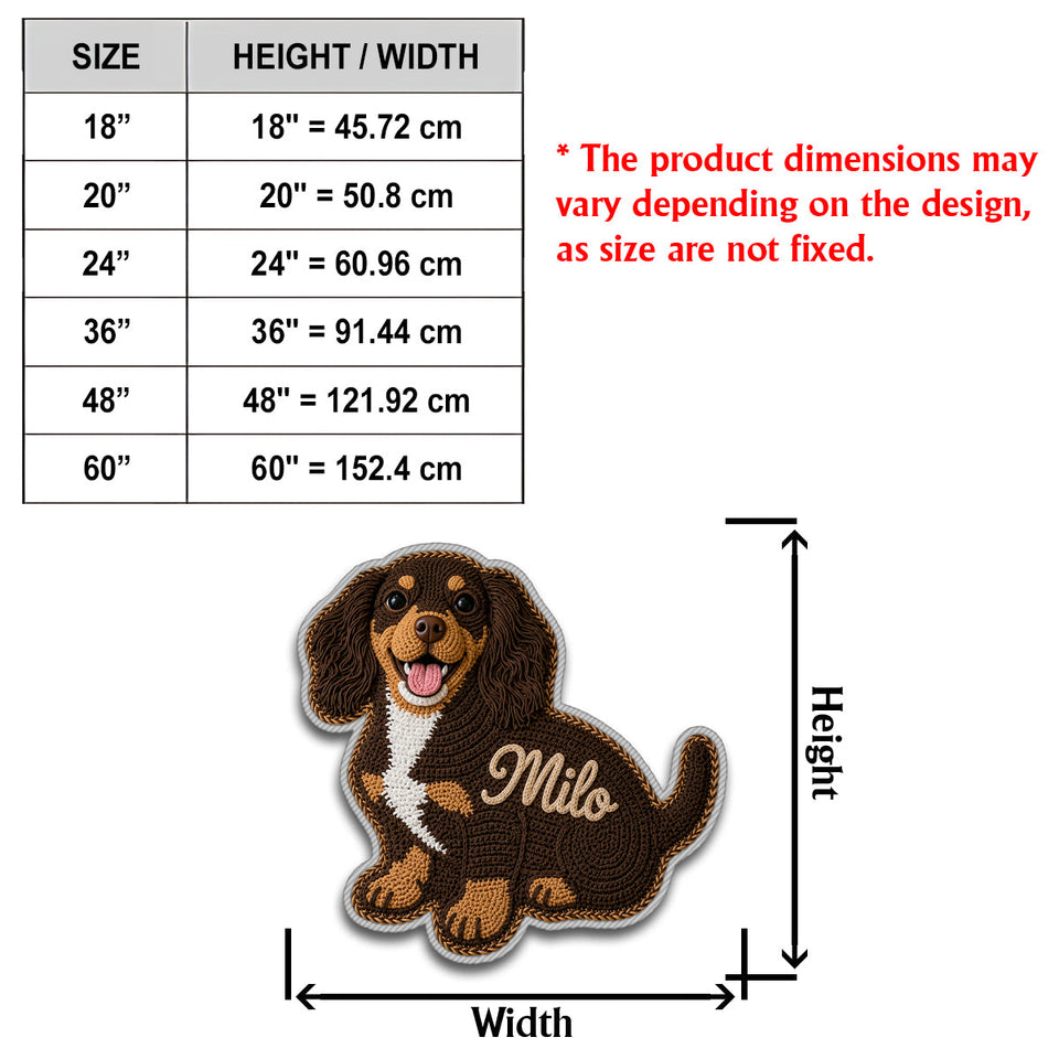 Cute Pet - Personalized Dog Non-Slip Tufted Rug