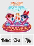 Pool Sign - Personalized Flamingo Neon LED Light Sign