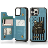 Proud Police - Personalized Police Officer Wallet Phone Case