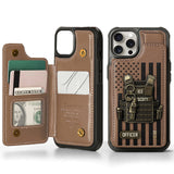 Proud Police - Personalized Police Officer Wallet Phone Case