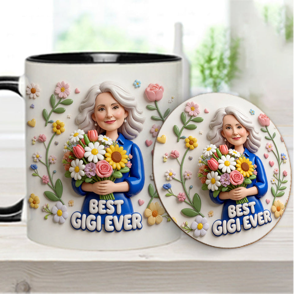 Custom Any Photo - Personalized Mother Accent Mug & Coaster
