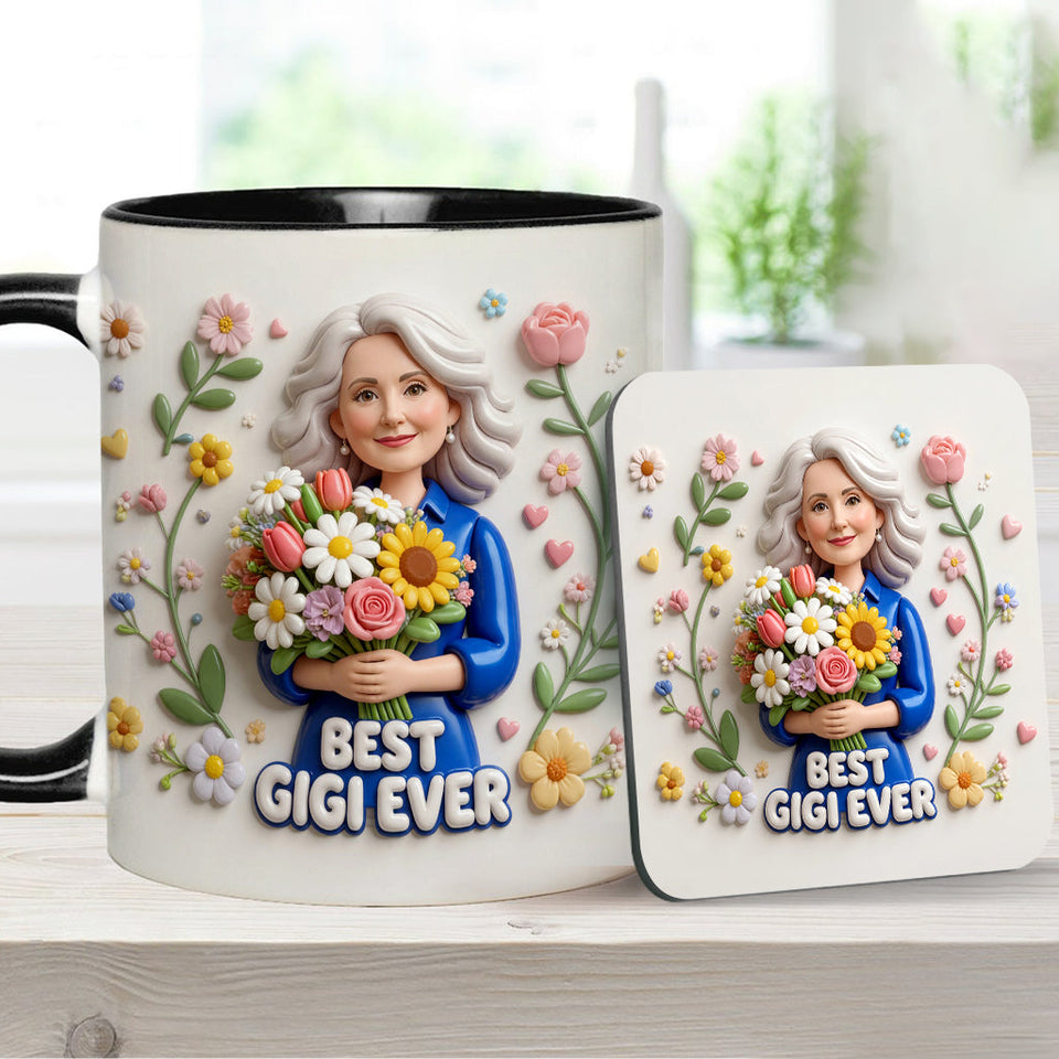 Custom Any Photo - Personalized Mother Accent Mug & Coaster