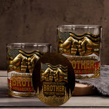 Congrat On Being My Brother - Personalized Sibling Whiskey Glass
