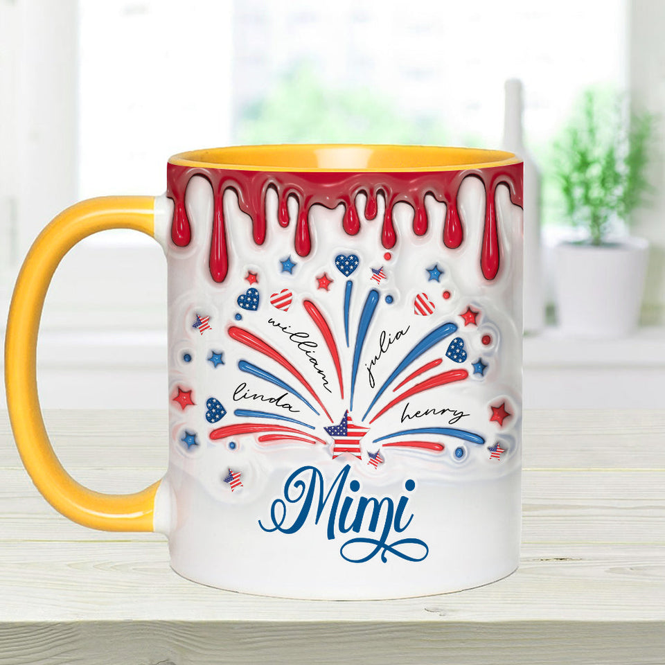 Blessed Grandma - Personalized Grandma Accent Mug