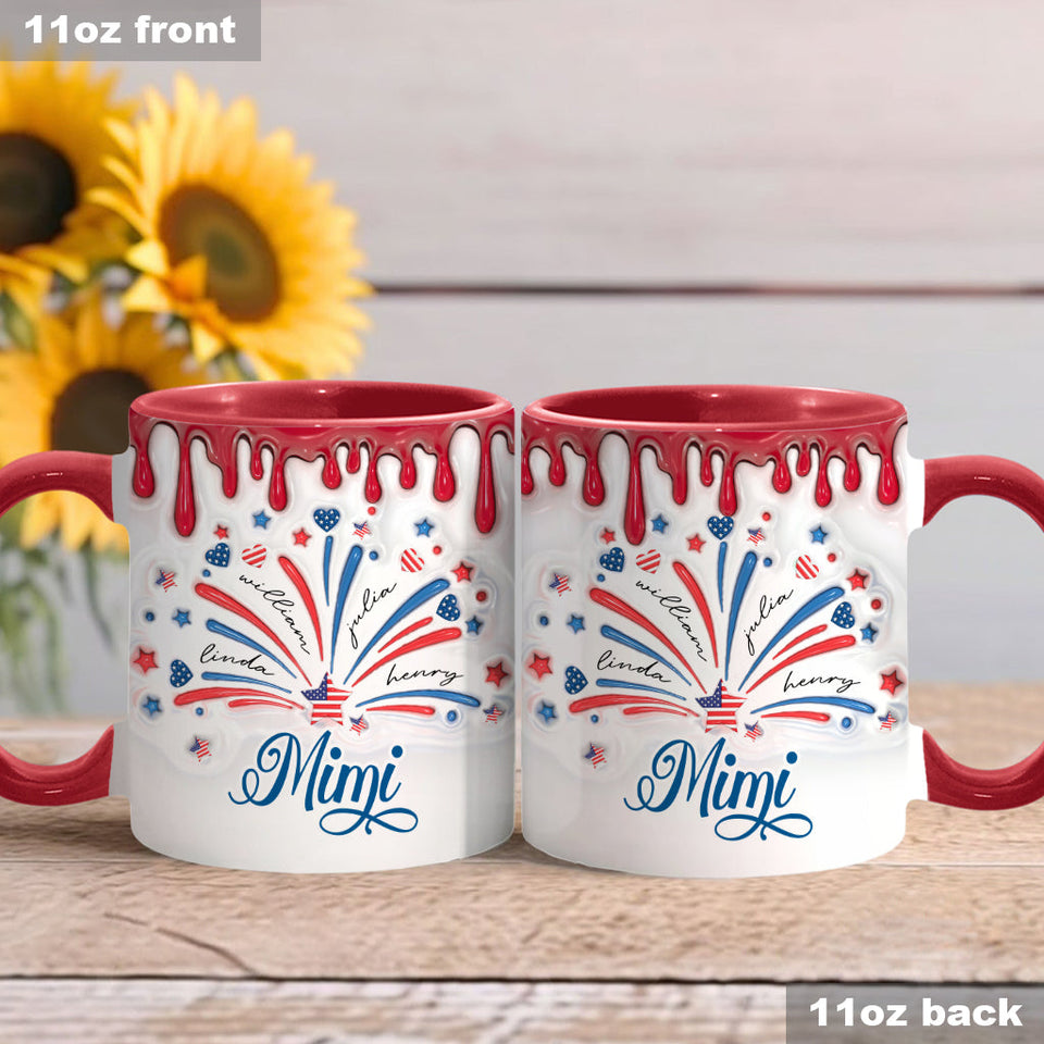 Blessed Grandma - Personalized Grandma Accent Mug