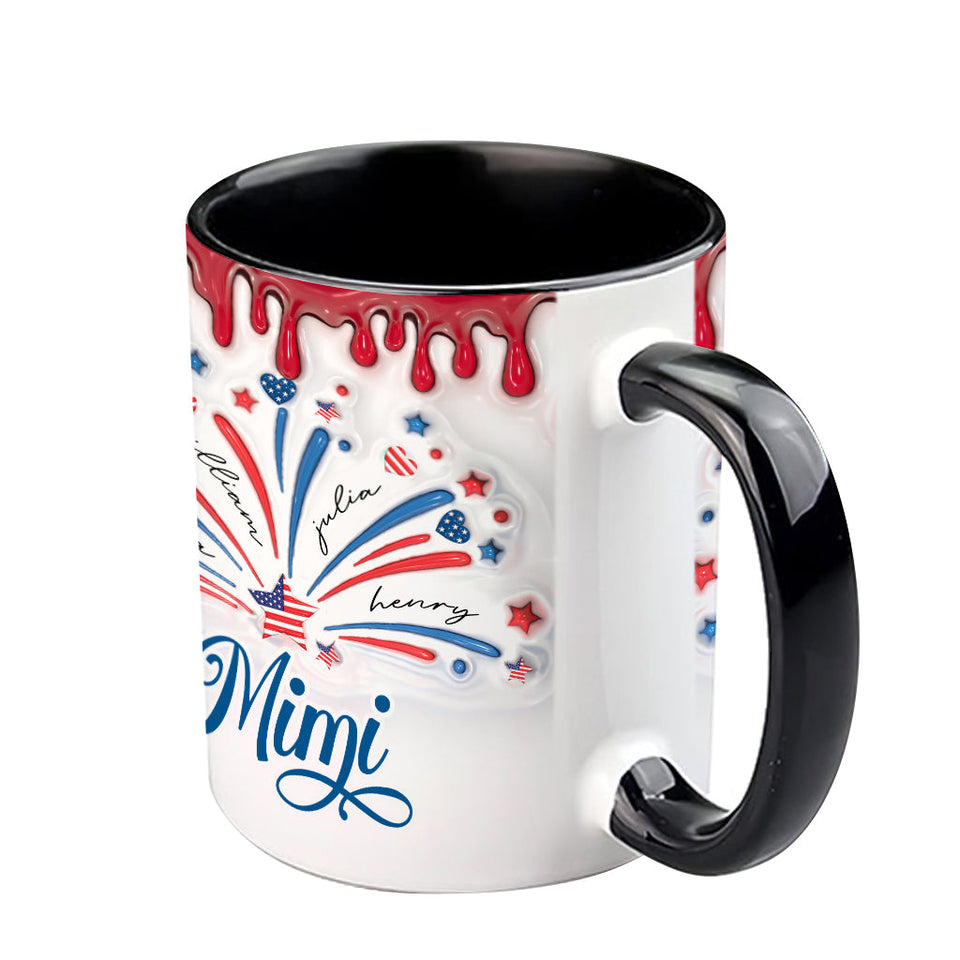 Blessed Grandma - Personalized Grandma Accent Mug