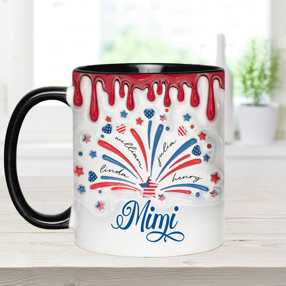 Blessed Grandma - Personalized Grandma Accent Mug