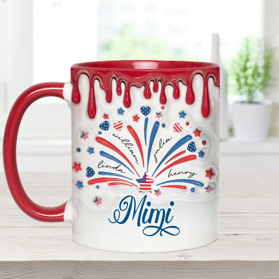 Blessed Grandma - Personalized Grandma Accent Mug