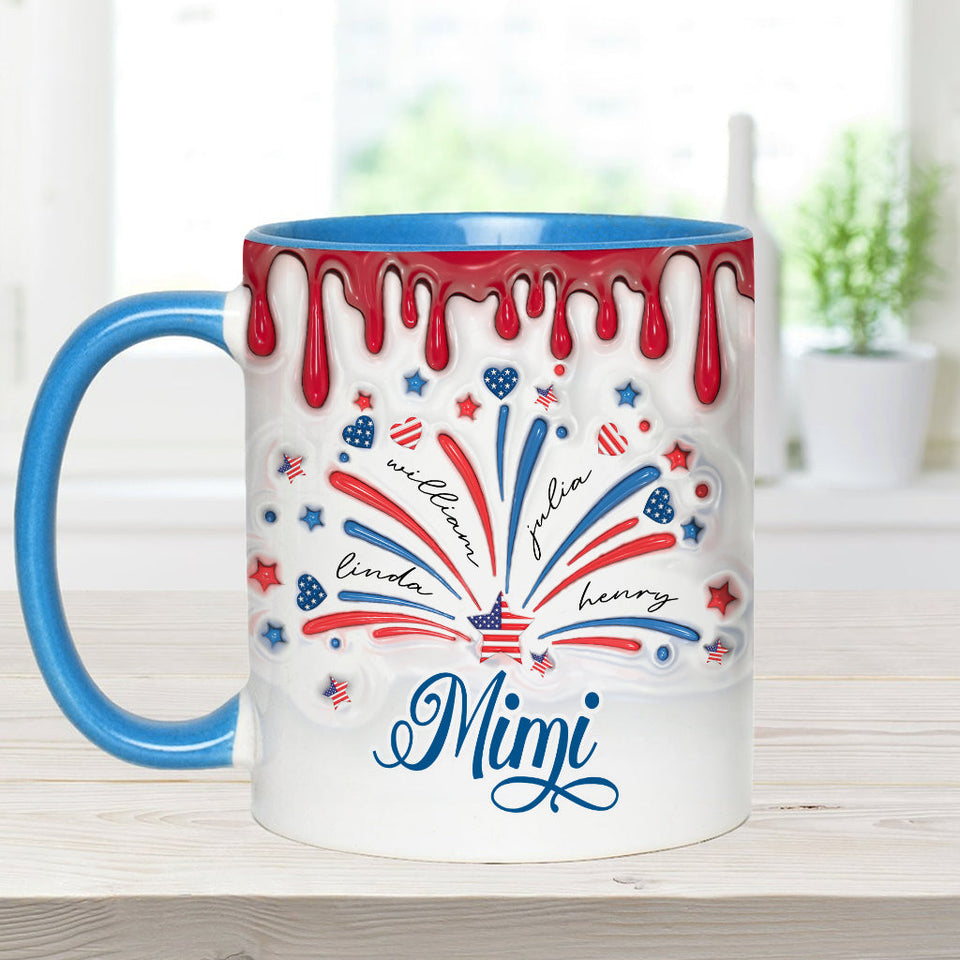 Blessed Grandma - Personalized Grandma Accent Mug