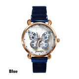 Toile De Jouy Style Butterfly - Personalized Butterfly Women Hand Watch