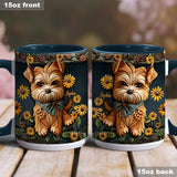 Cute Yorkshire Terrier - Personalized Dog Accent Mug