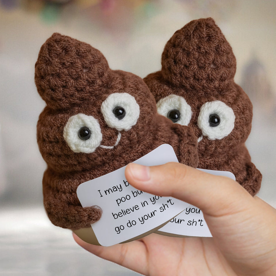Positive Poo Crocheted - Crocheting Hand Knitted Figurine