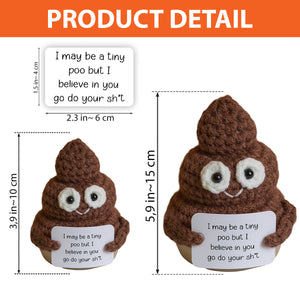 Positive Poo Crocheted - Crocheting Hand Knitted Figurine