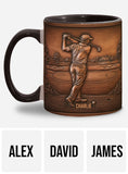 The Best Golfer - Personalized Golf Accent Mug